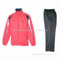 Men's Jogging Suit, Made of 100% Polyester Microfiber Peach with Mesh Lining